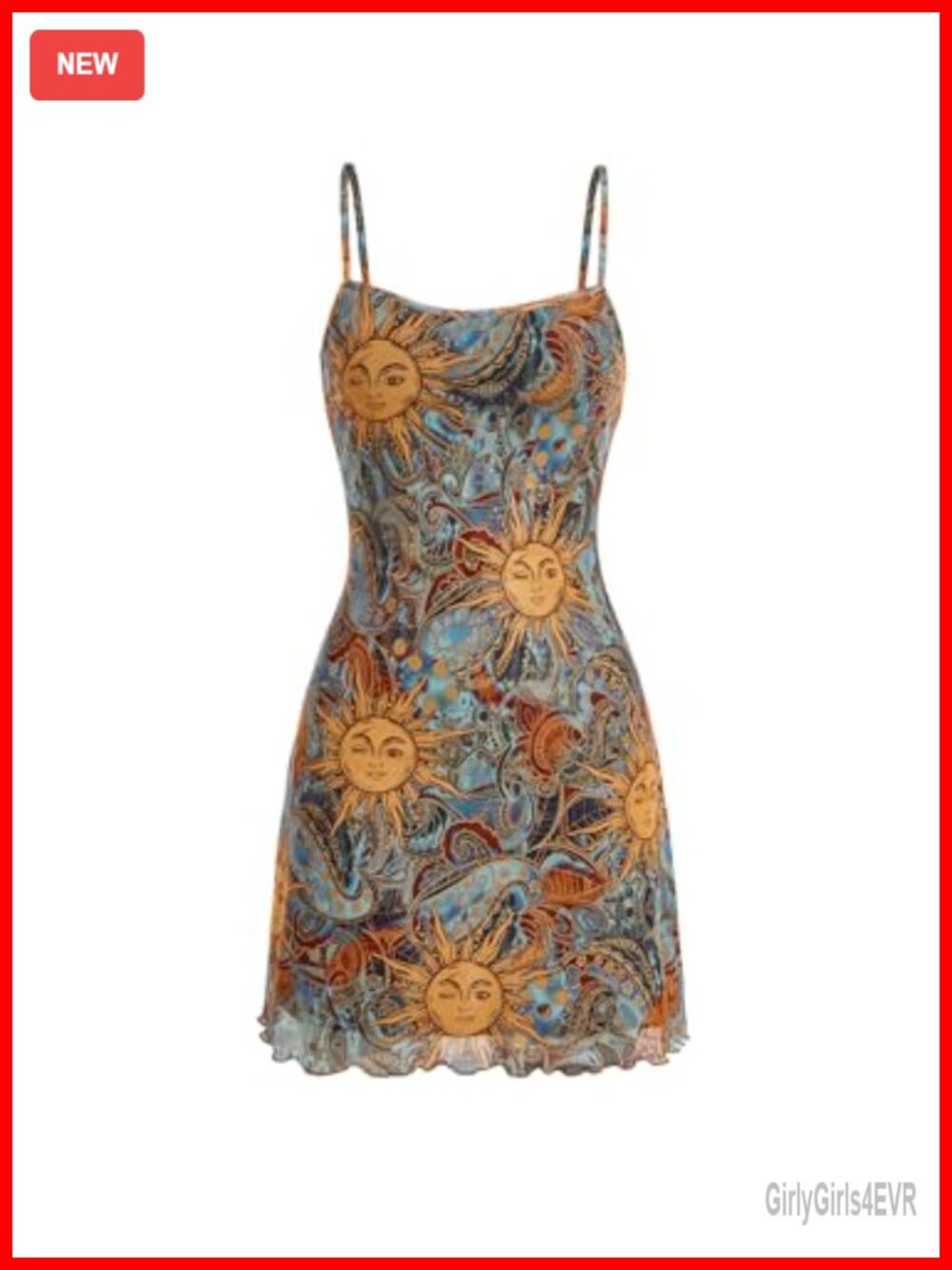 Women's Boho A-Line Mini Dress Mesh Backless Sleeveless Spaghetti Strap